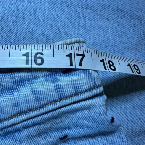 Abercrombie & Fitch 90s relaxed Jean high rise light wash 16L/33 - Picture 7 of 12